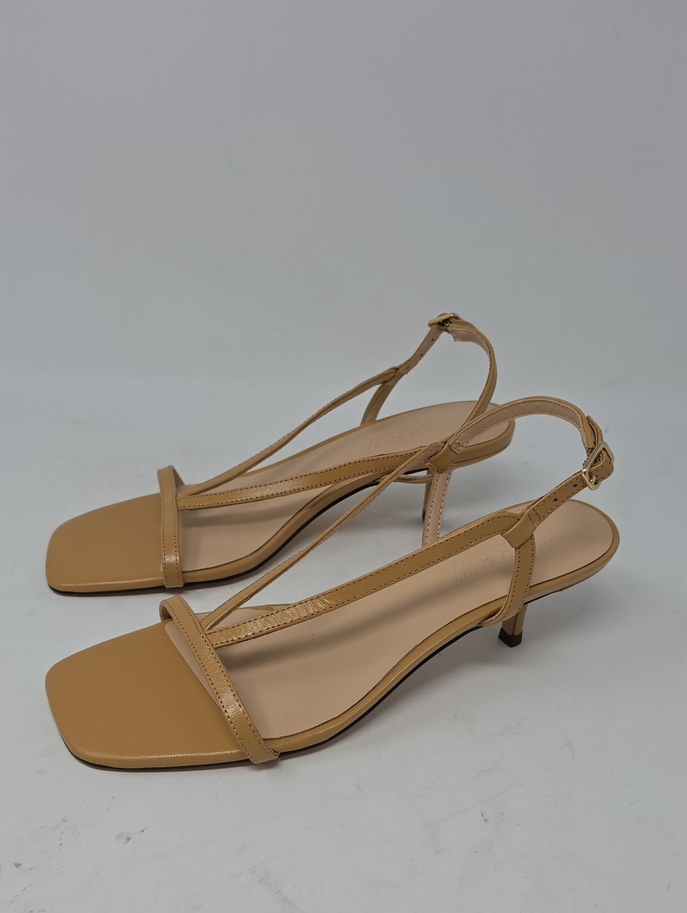 J. Crew Krista slingback kitten-heel sandals in leather Size 7